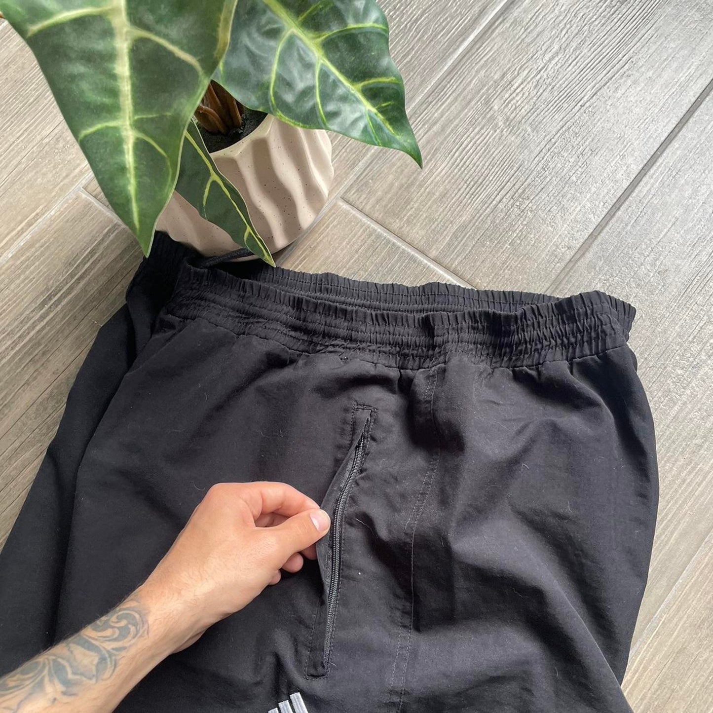 Adidas track baggy nylon y2k drill pants