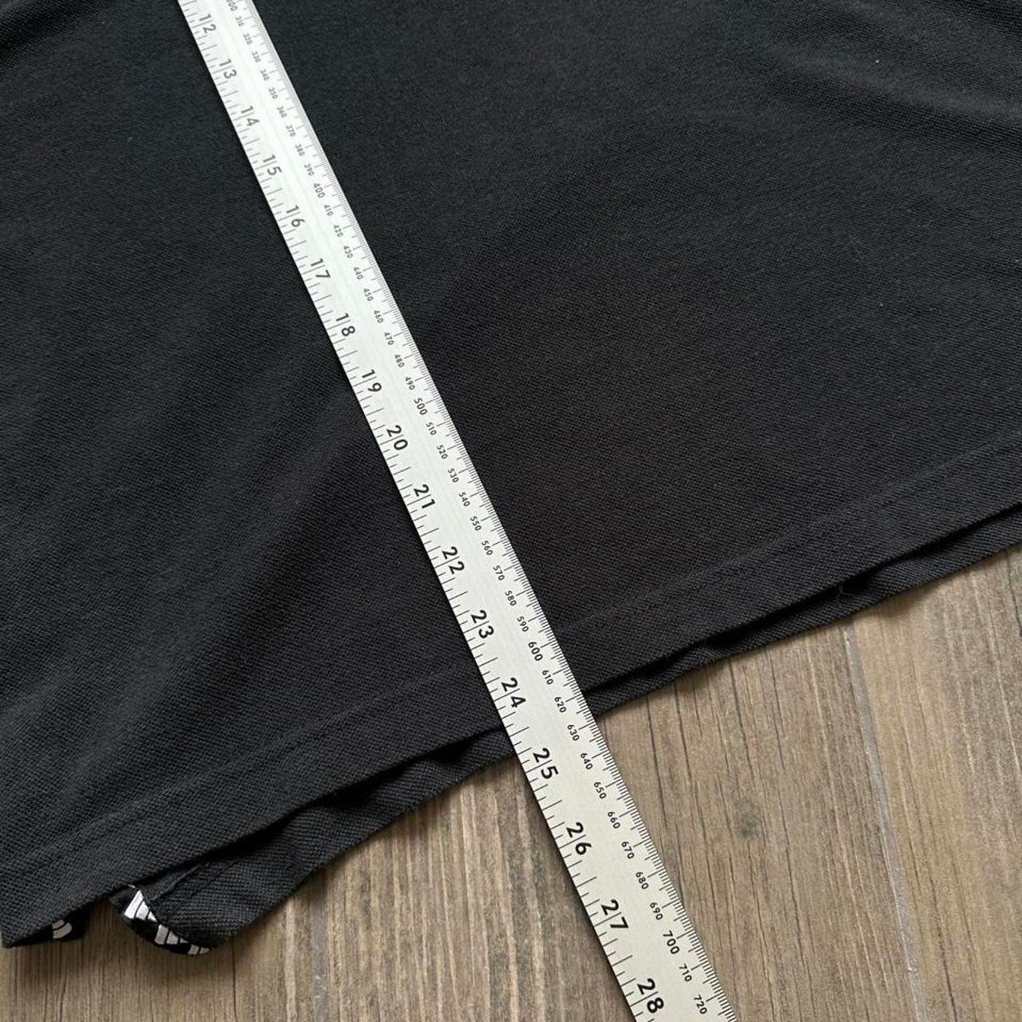 Adidas black polo shirt with