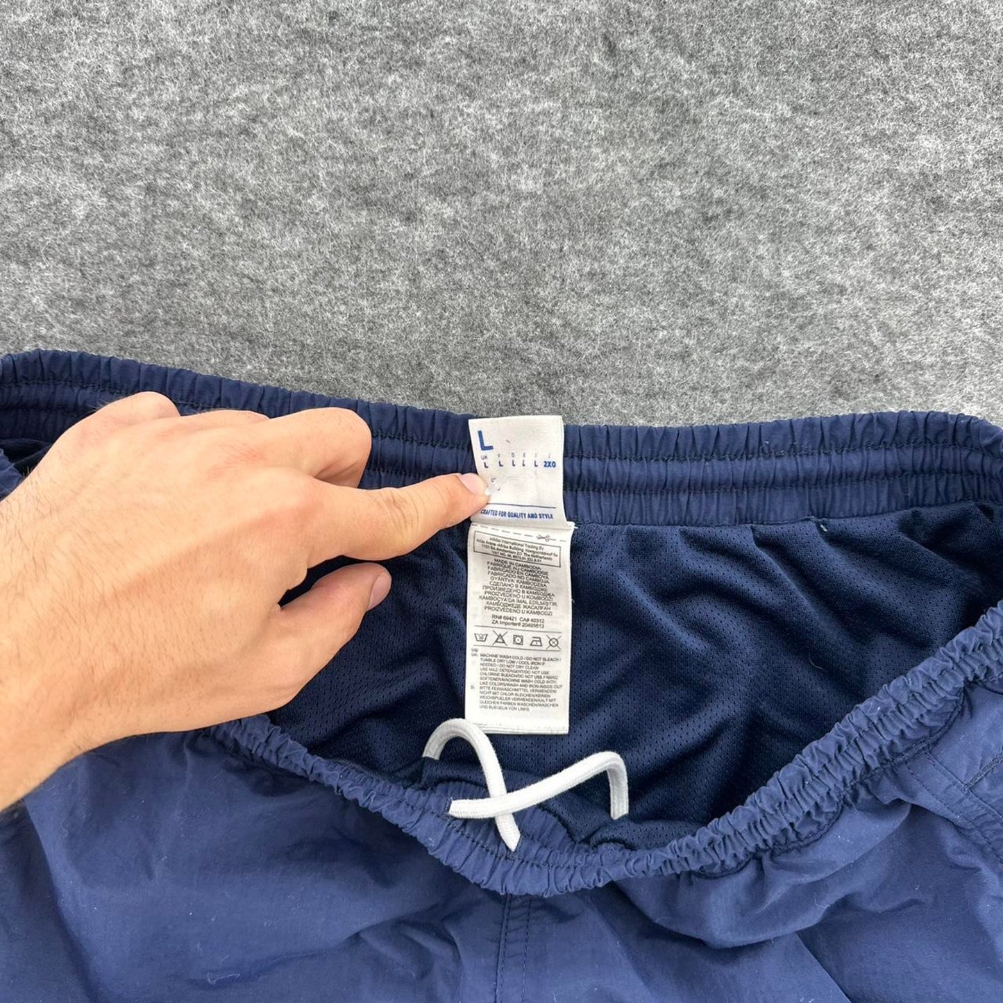 Reebok navy blue shorts with