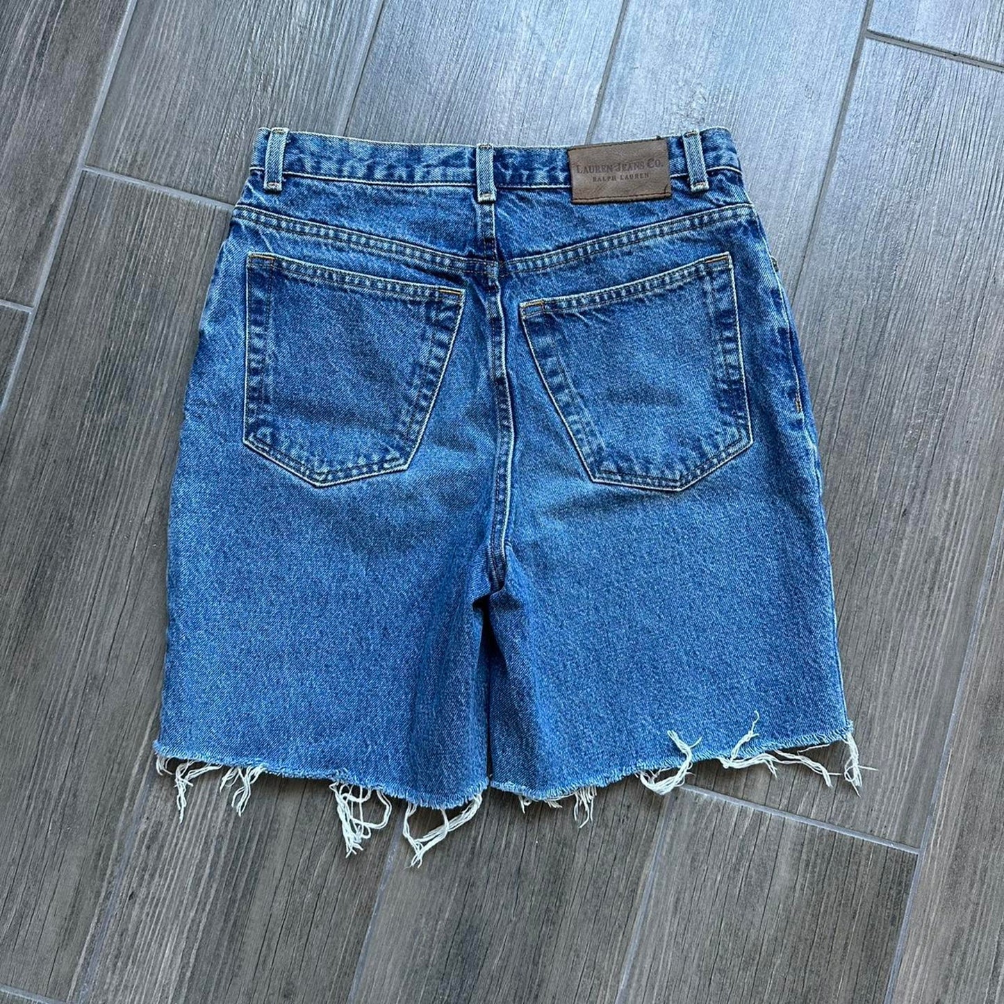 Polo Ralph Lauren distressed blue vintage shorts