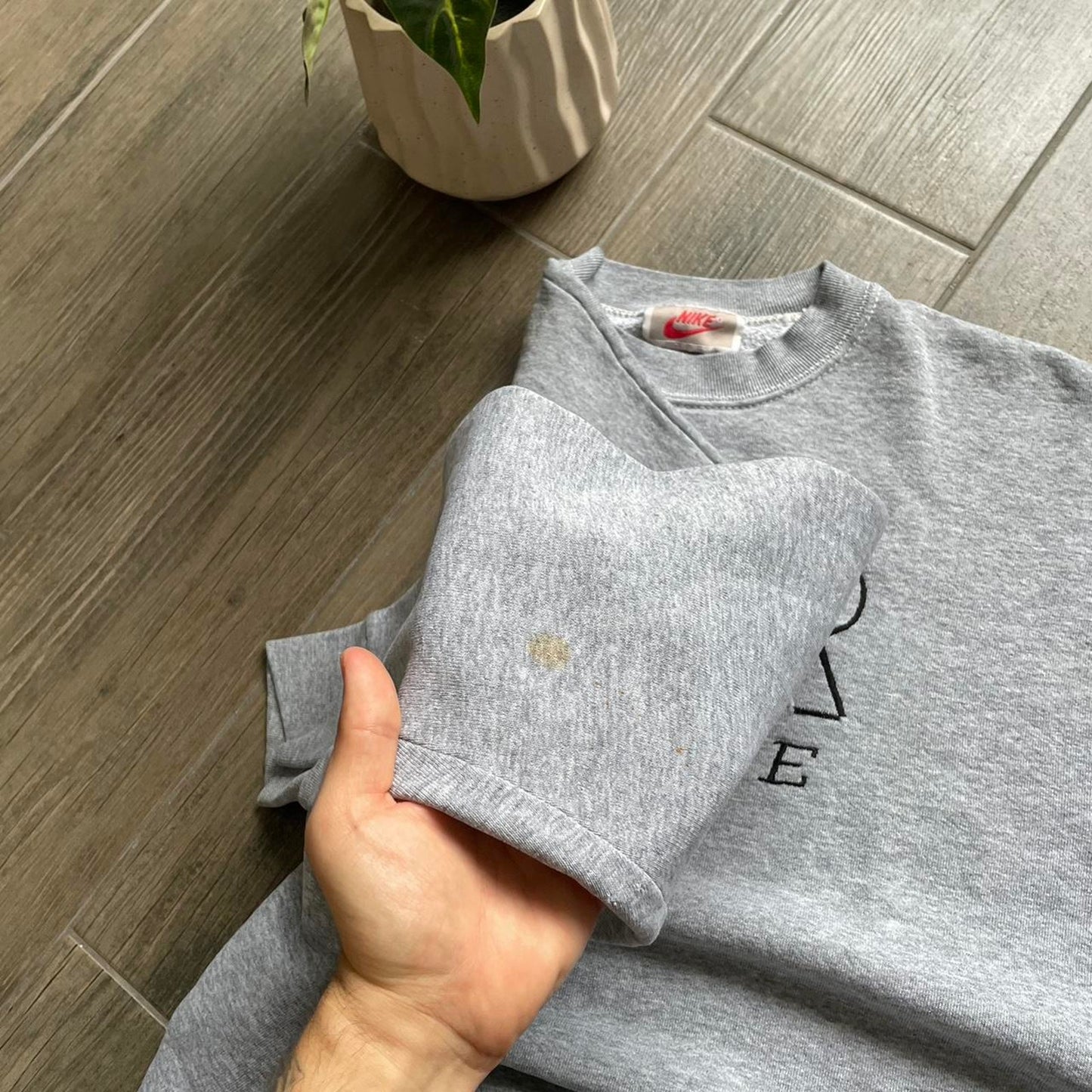 Nike grey made in usa 90s vintage Oversized L sweatshirt