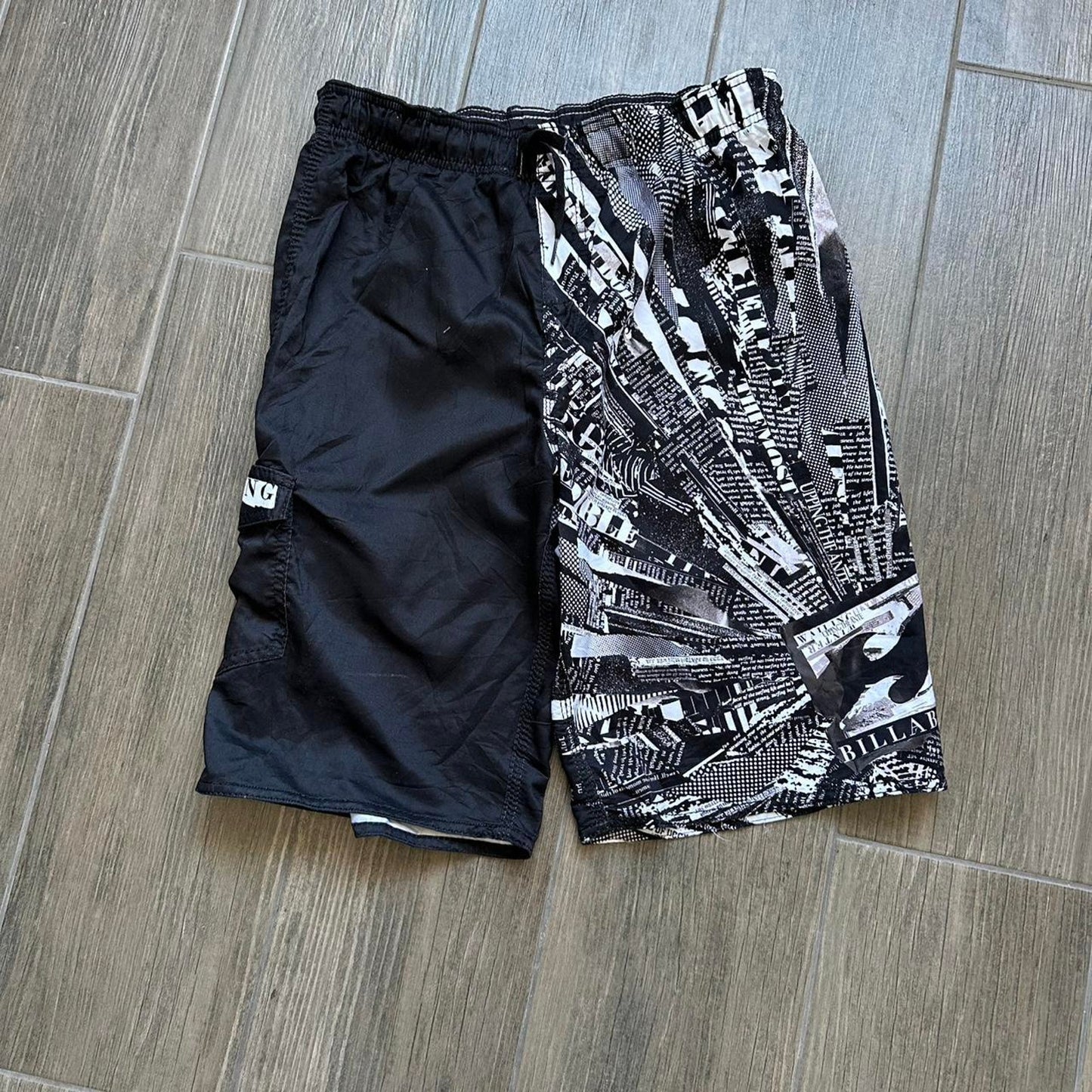 Billabong black and white swim