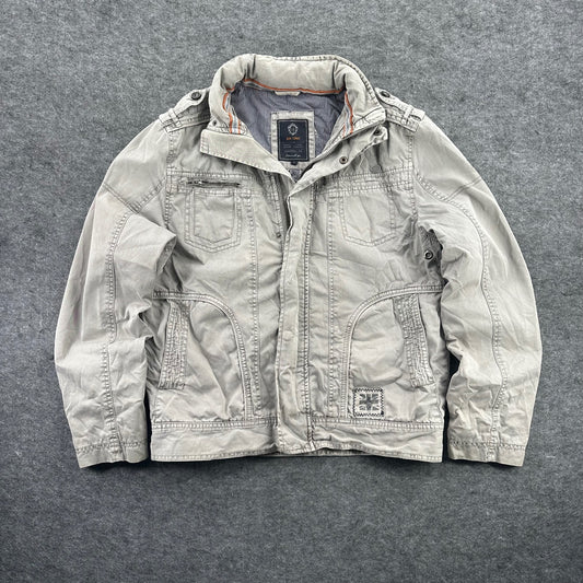 Y2K Military Style Utility Jacket Size S
