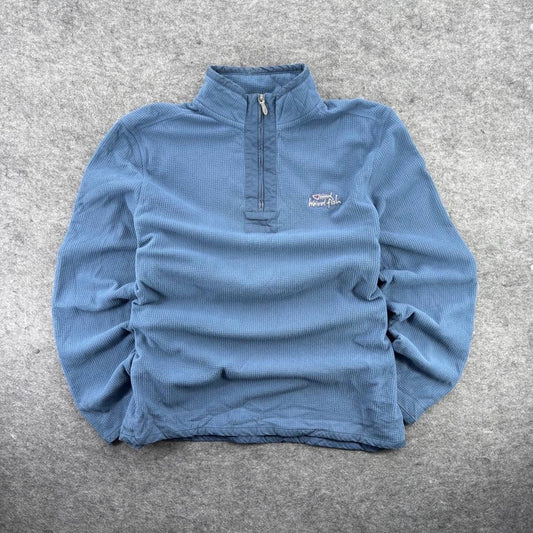 Weird Fish Blue Fleece Jumper