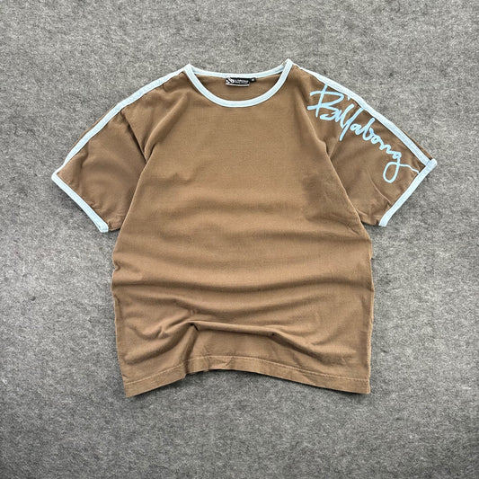 Billabong Vintage Brown Baggy Surf T-Shirt Size M