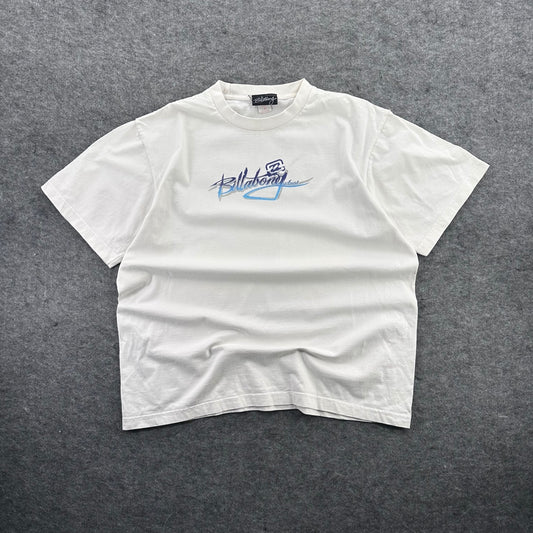 Billabong Vintage White Baggy T-Shirt Size L