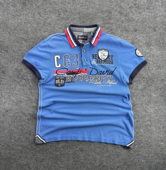 Camp David Blue Polo Shirt