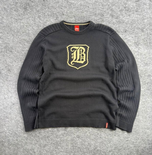 s.Oliver Black Knitted Winter Sweater