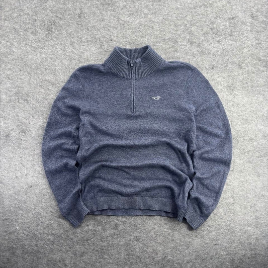 Hollister Co. Blue Knitted Sweater