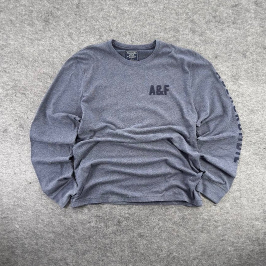Abercrombie & Fitch Navy Y2K Long Sleeve T-Shirt
