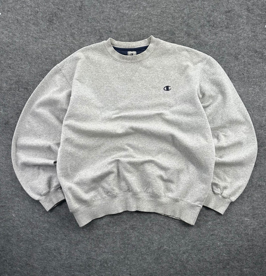 Champion Grey Y2K Sweatshirt