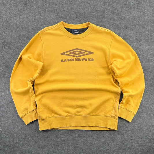 Vintage Umbro Yellow Sweatshirt Size M