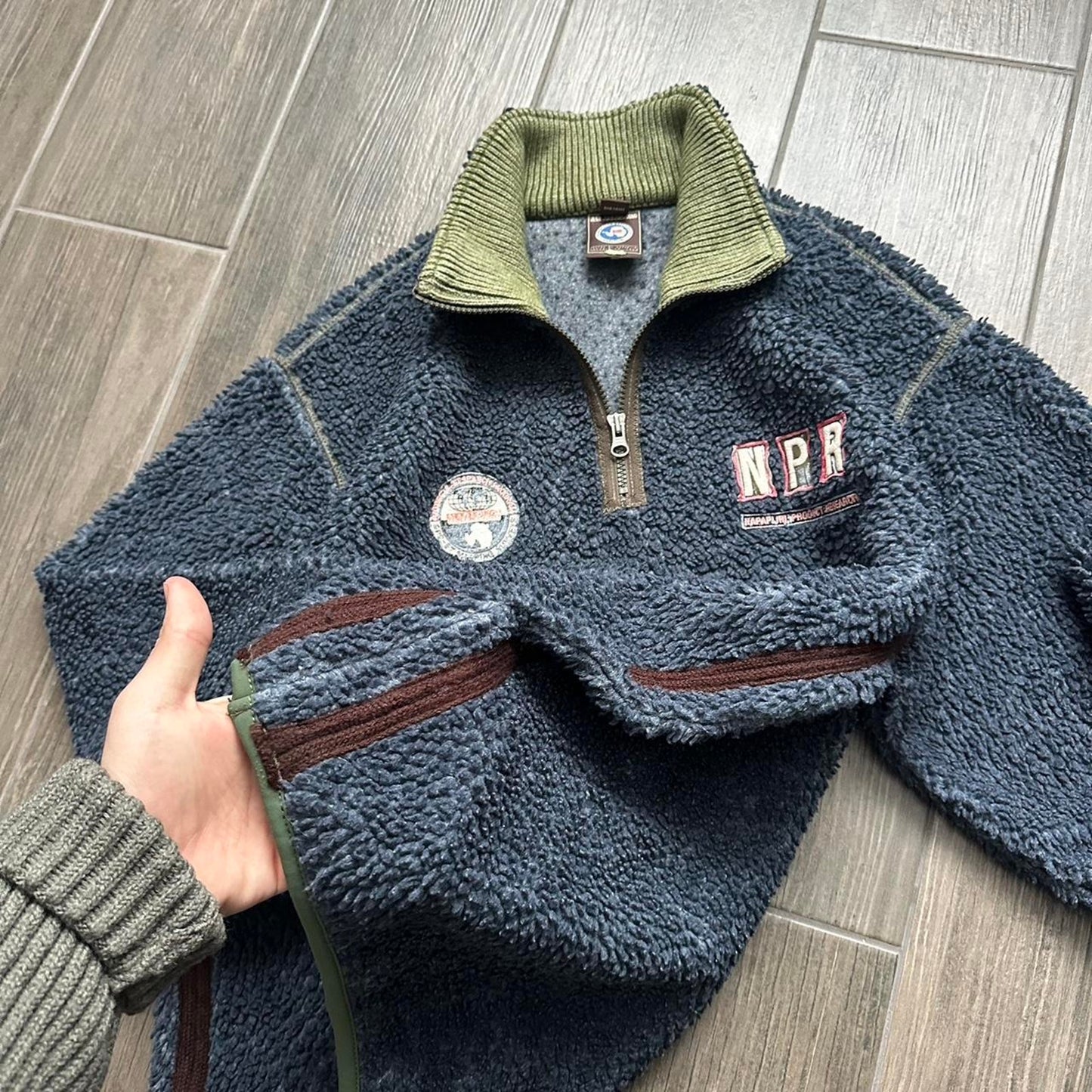 Napapijri teddy winter fleece y2k baggy jumper