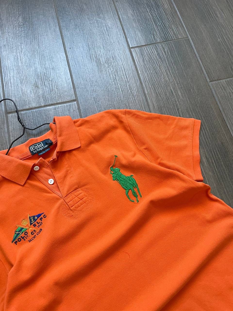 Polo Ralph Lauren y2k orange polo shirt