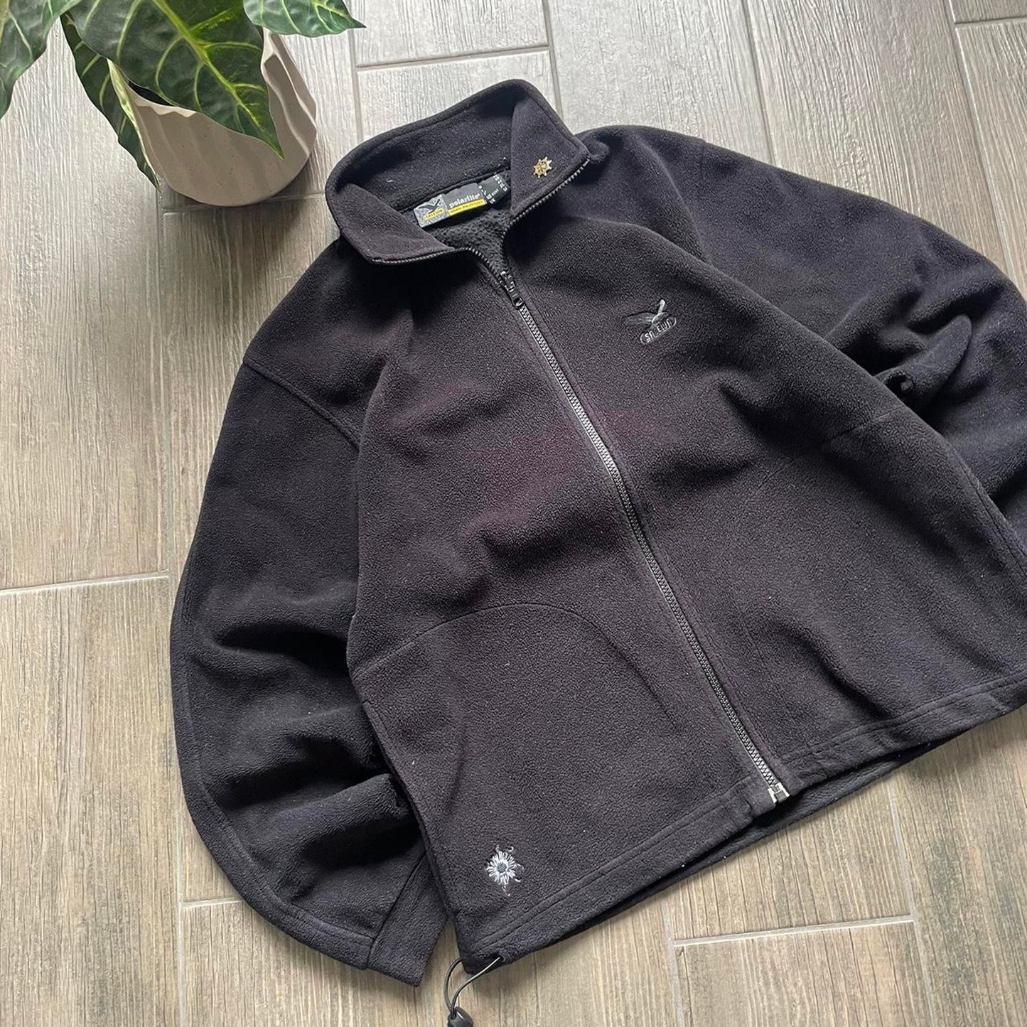 Salewa black fleece gorpcore oversized y2k M jumper