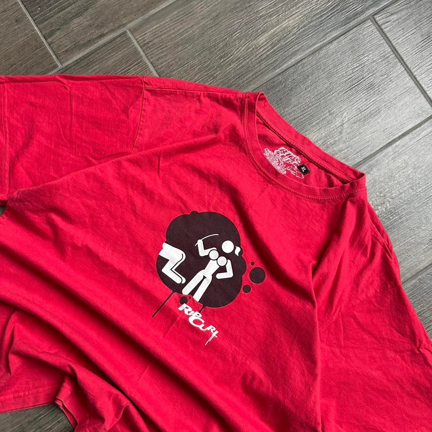 Rip curl red graphic tee