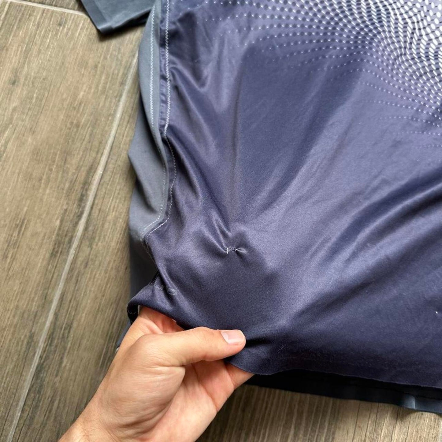 Nike grey and black dri-fit running shirt