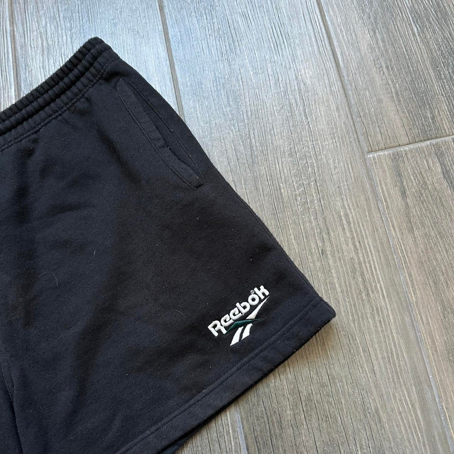 Reebok black sweat shorts