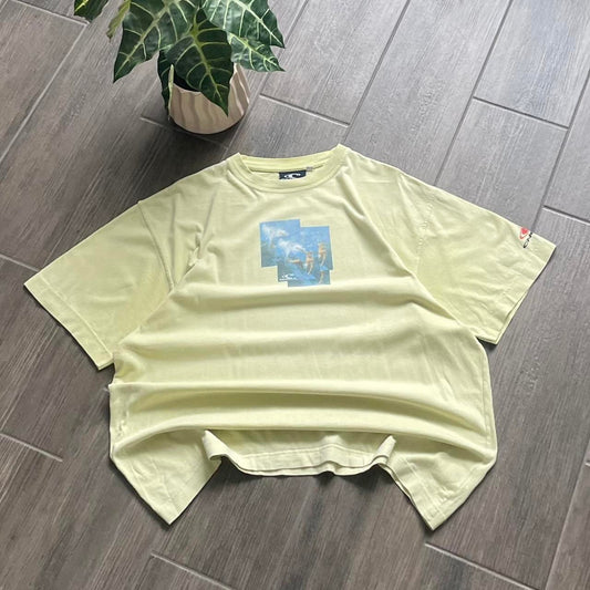 Oneill yellow y2k japan style tee