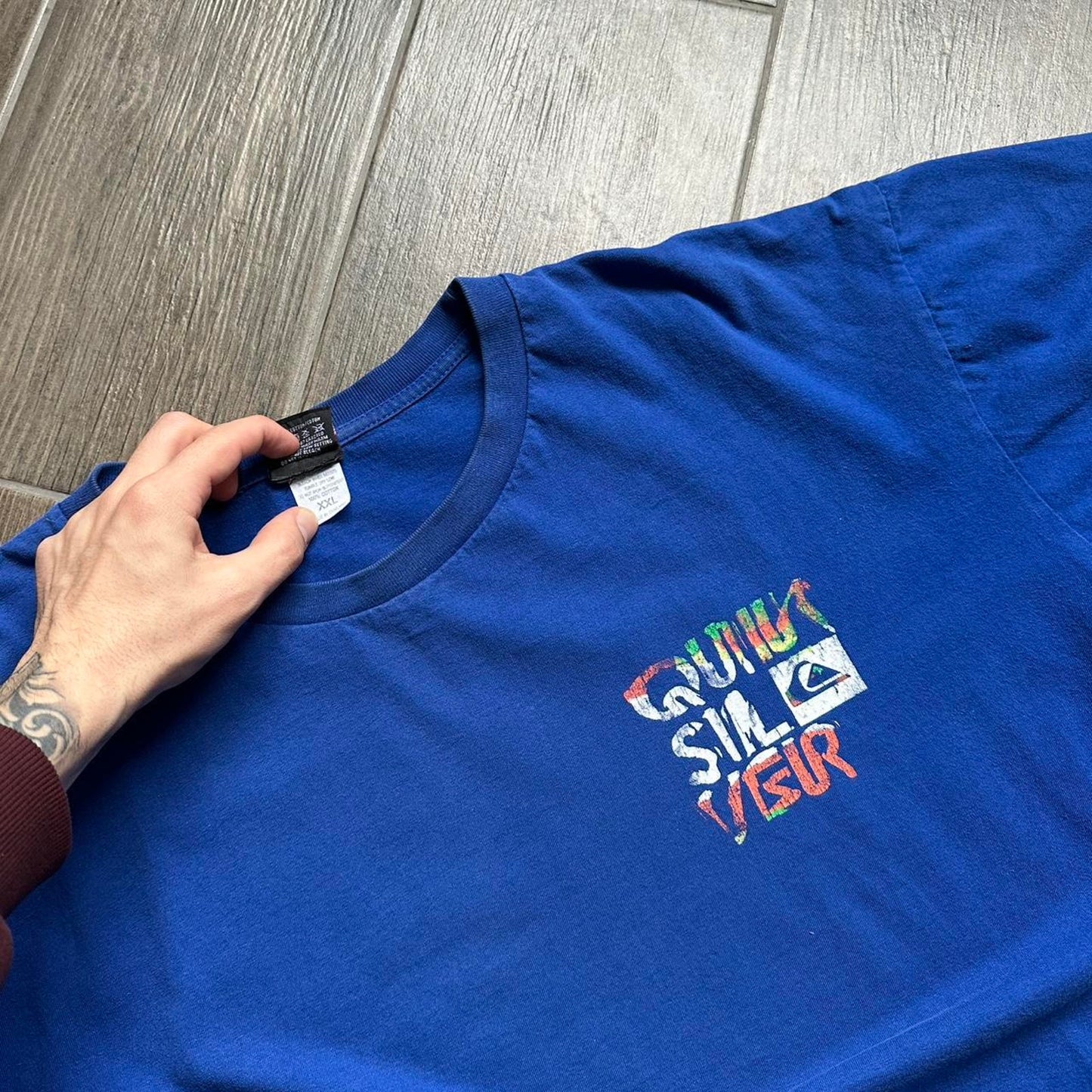 Quiksilver blue surf tee
