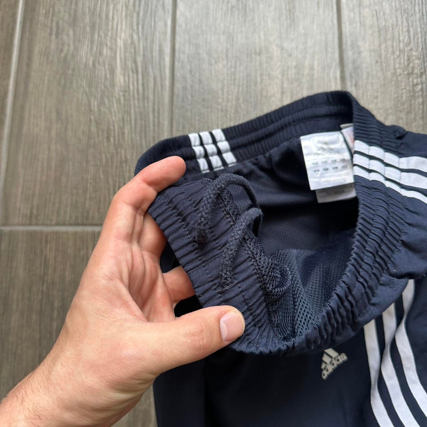 Adidas navy blue track pants