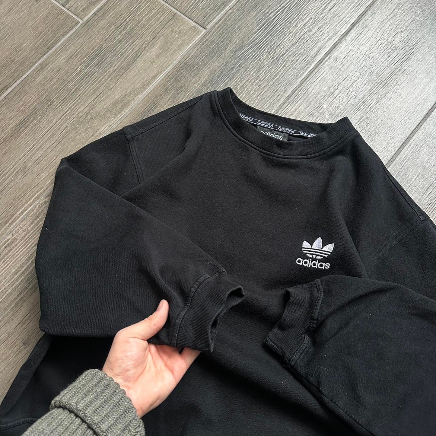 Adidas oversized y2k sport black S sweatshirt