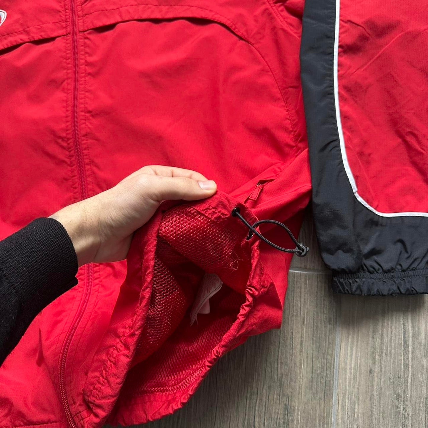 Nike red XL y2k light jacket