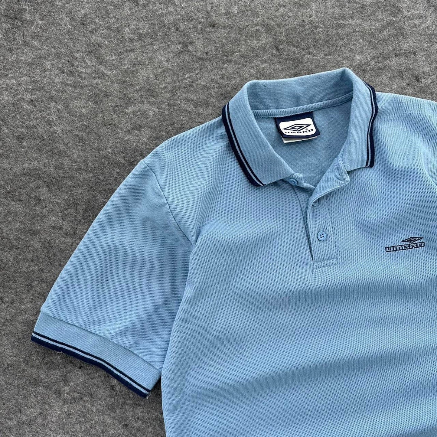 Umbro blue polo shirt