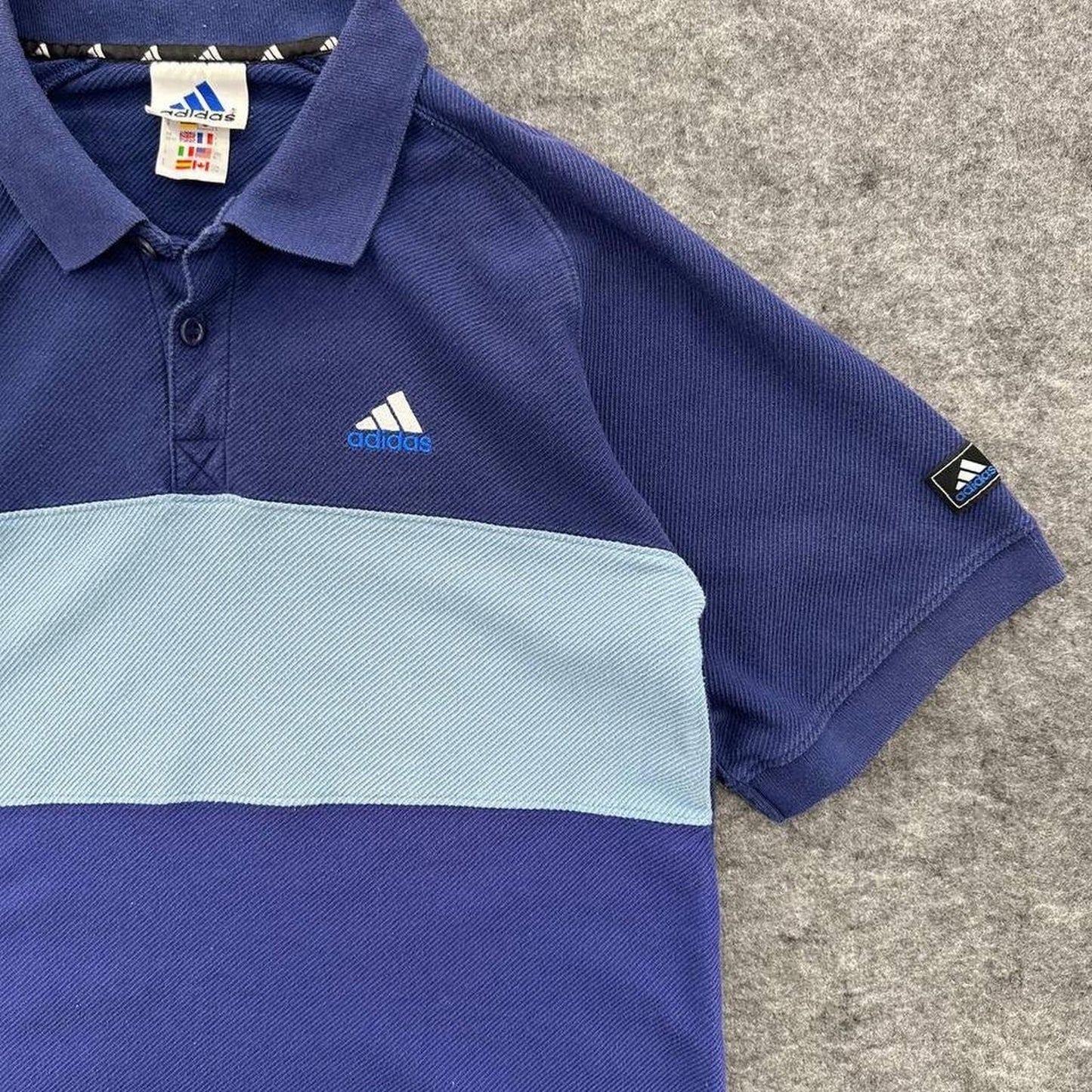 Adidas blue and light blue