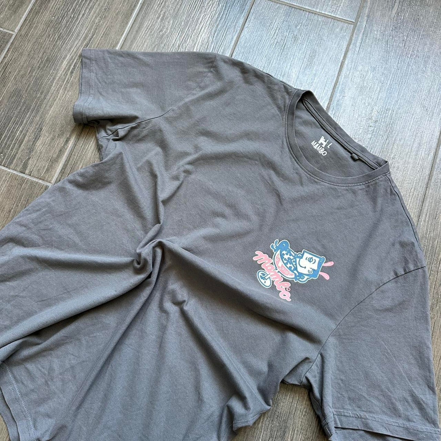 Mambo grey cotton t shirt