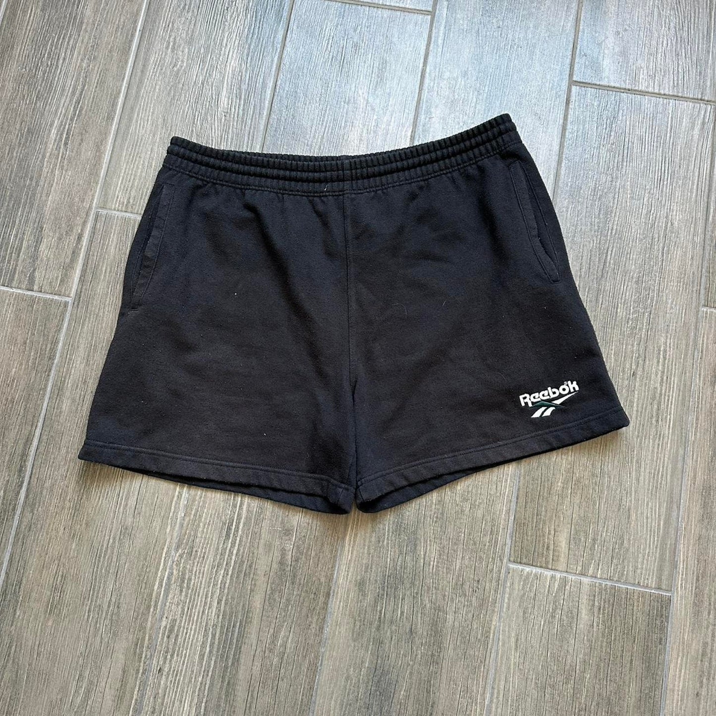 Reebok black sweat shorts