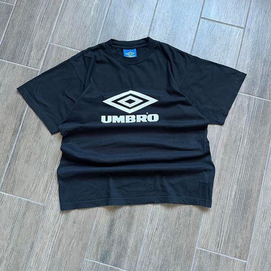 Umbro black big logo vintage tee