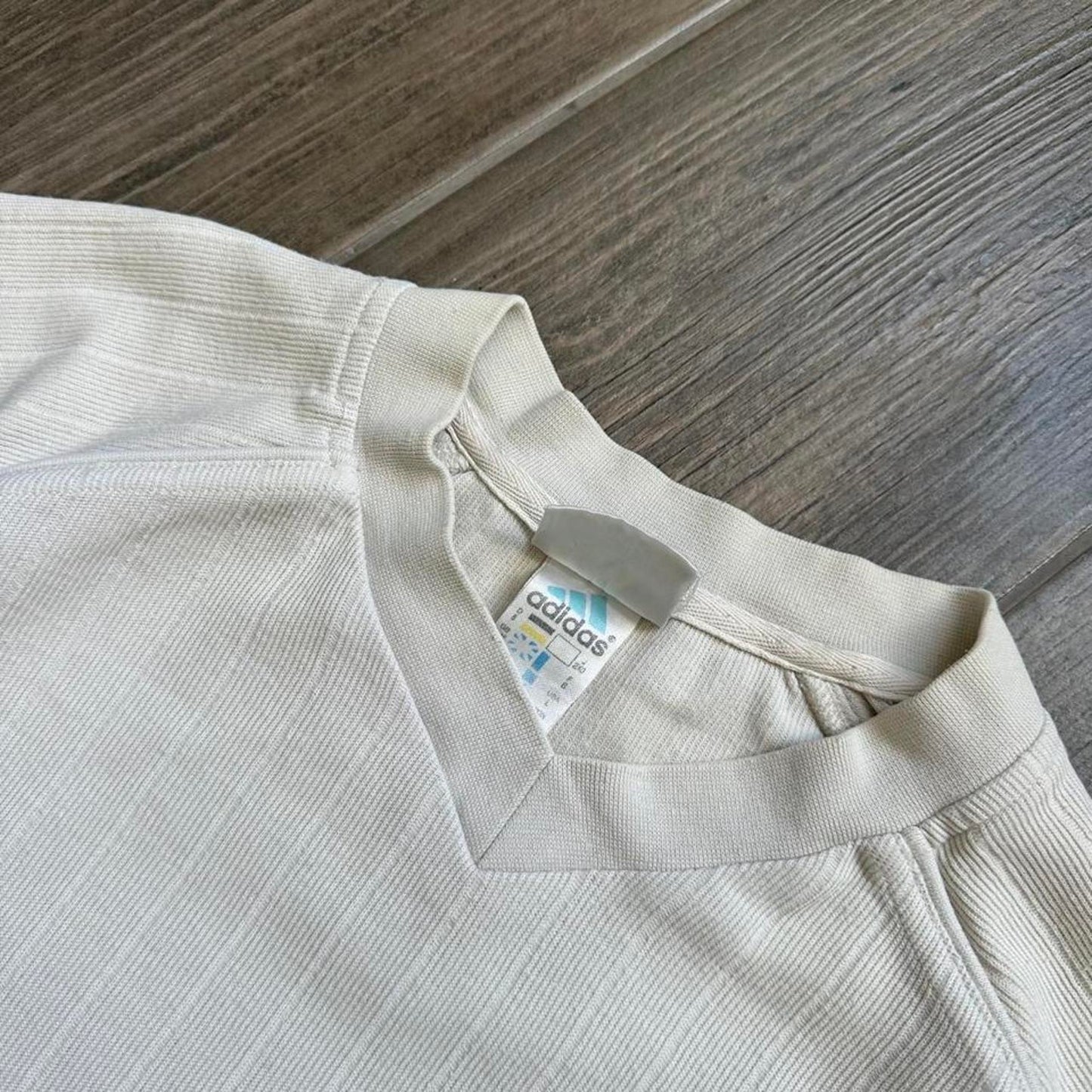 Adidas white cropped tee