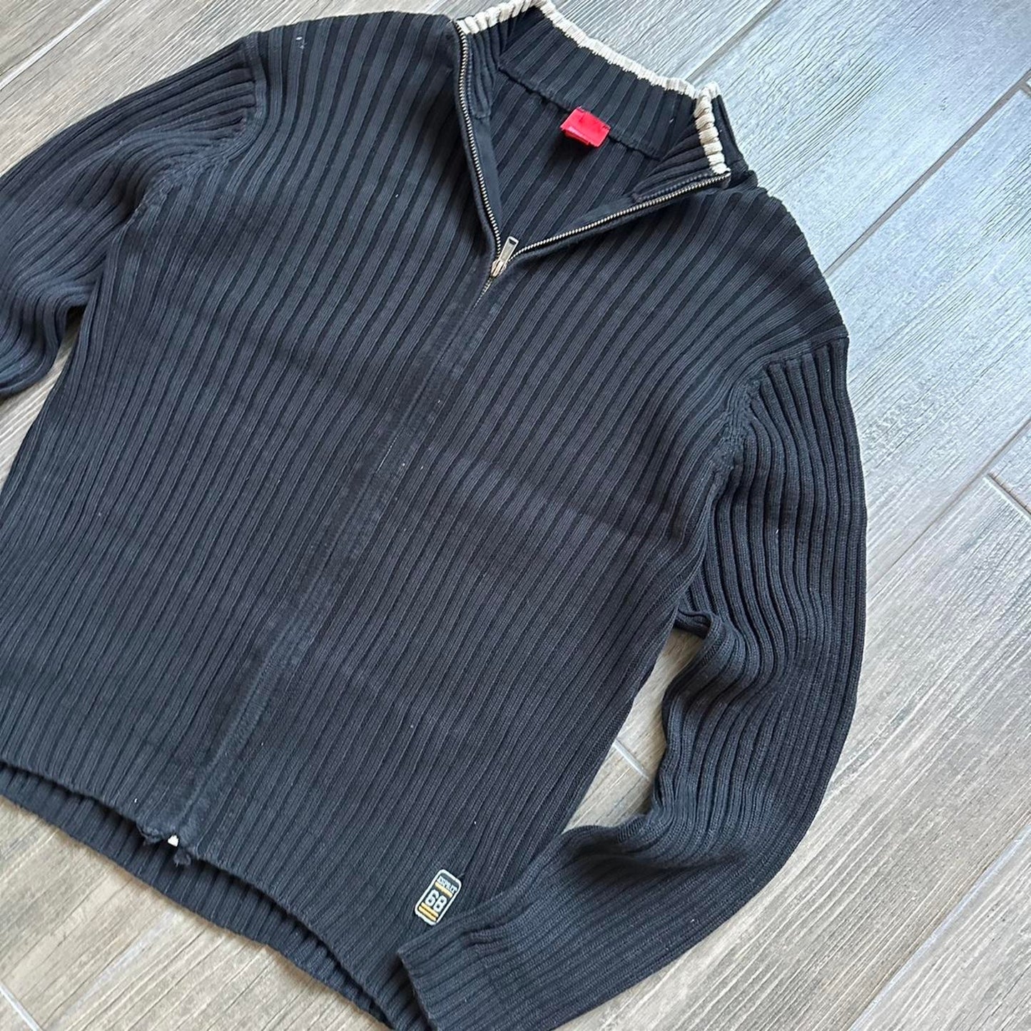 Y2k Esprit Japanese style zip grandpacore L jumper