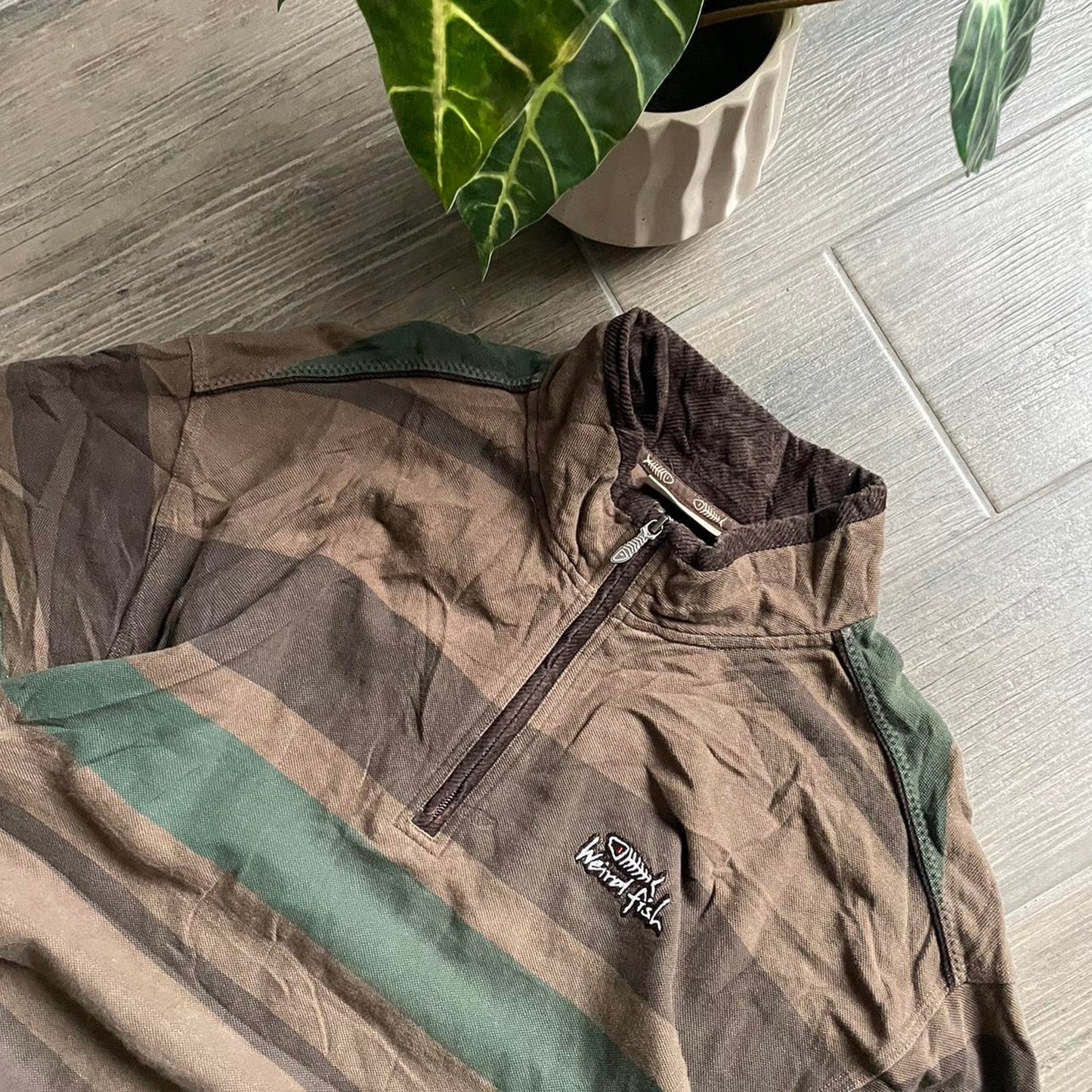 Weird Fish Y2K knitt baggy surf jumper XL