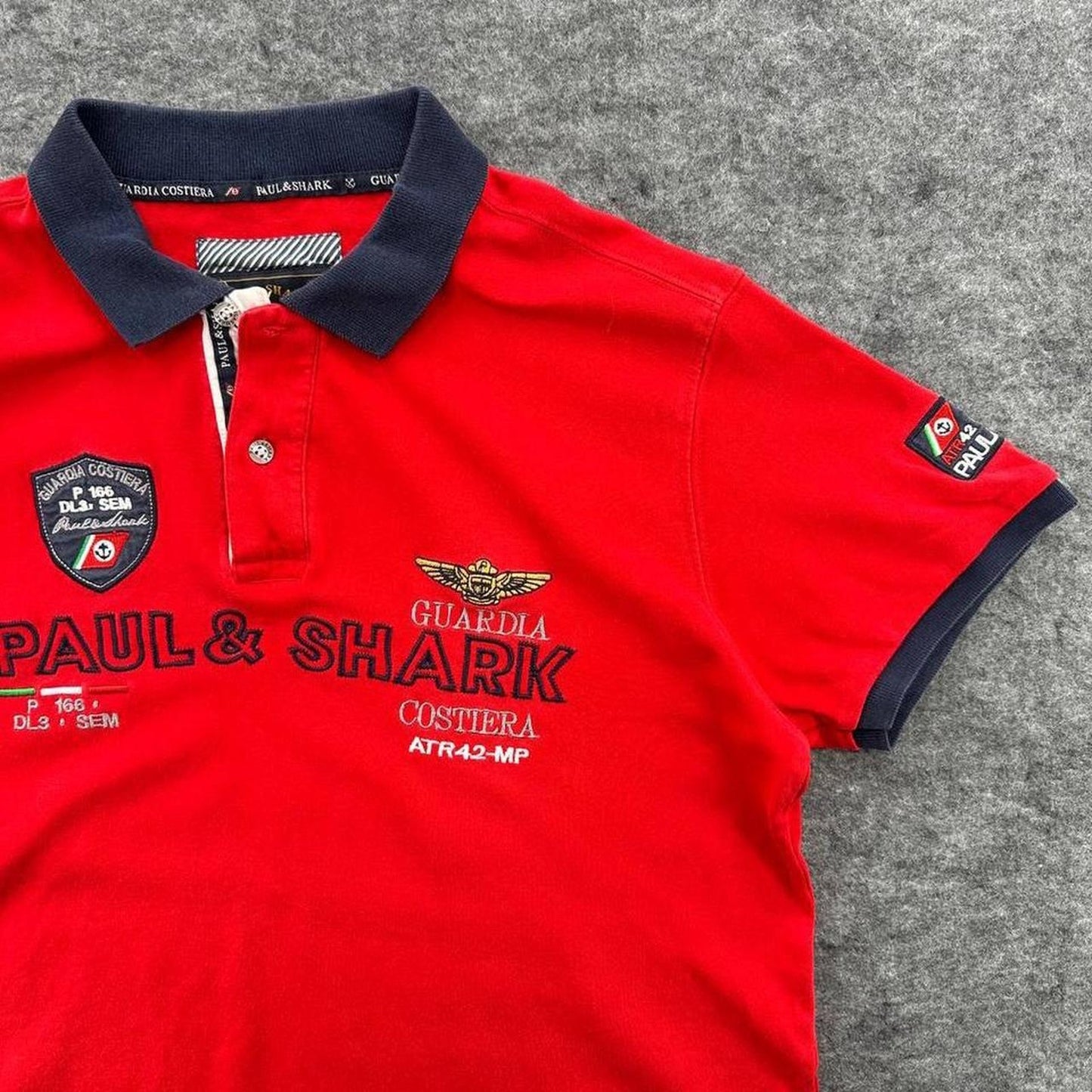 Paul shark red polo