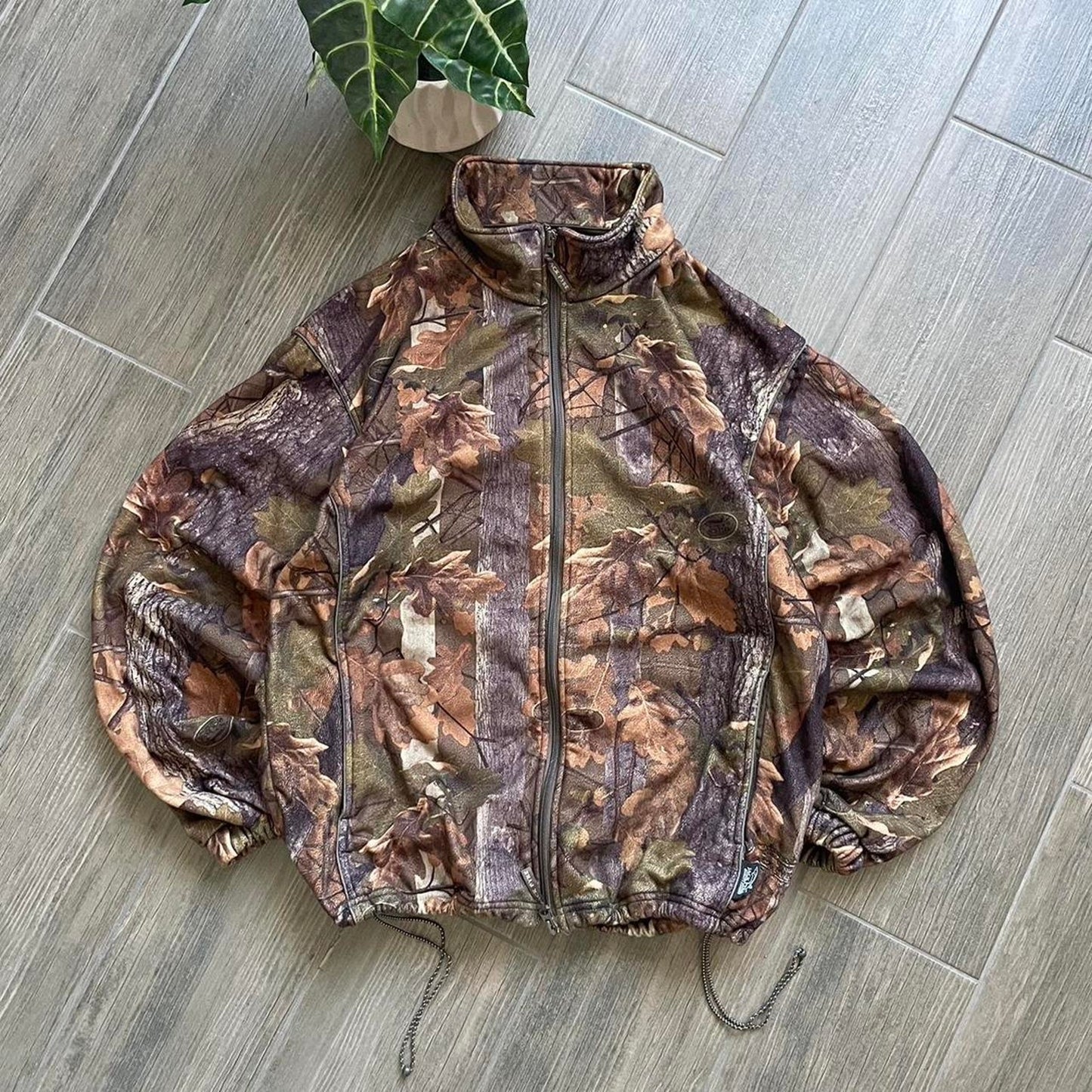 Vintage y2k camo military style jacket