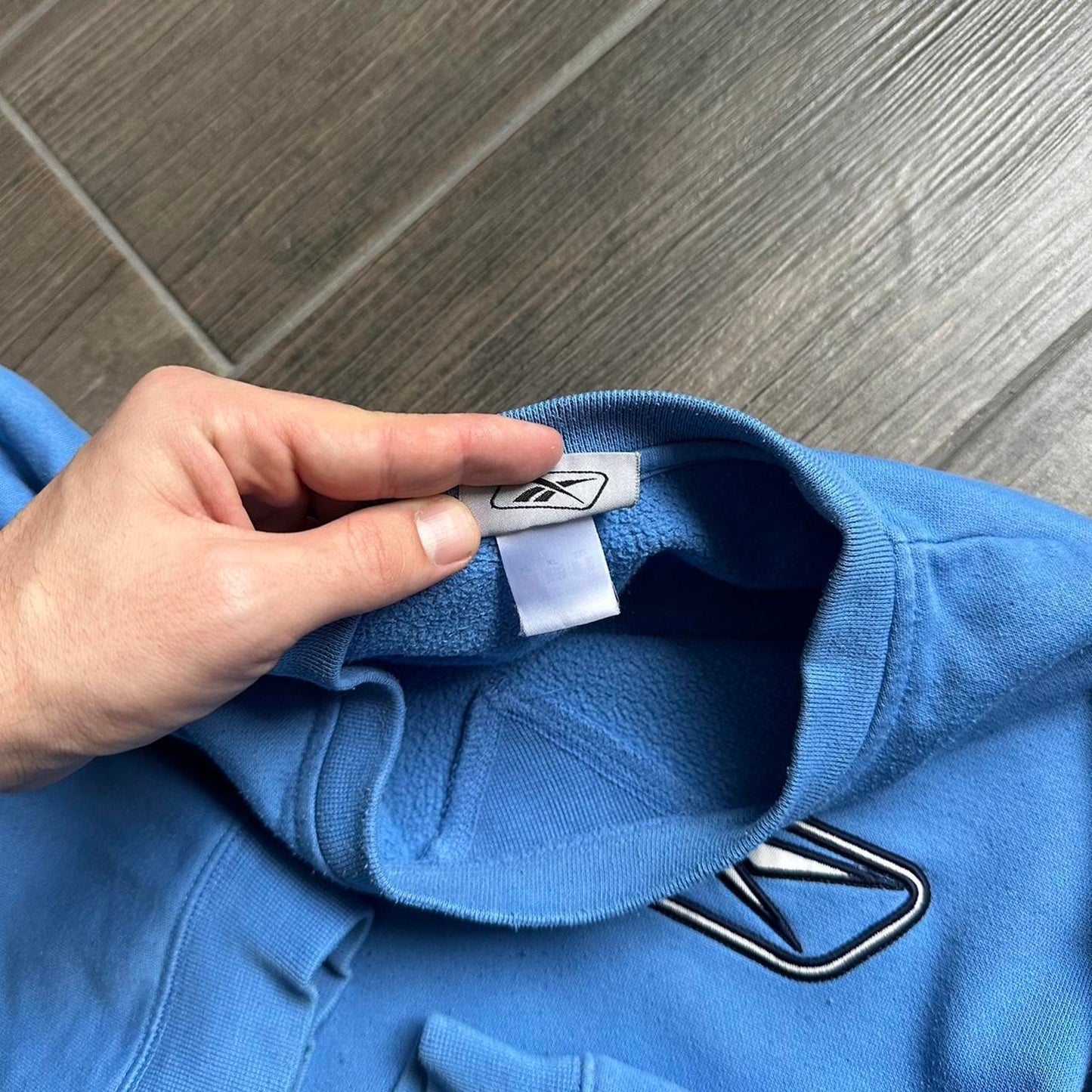 Reebok blue oversized y2k sport XL sweatshirt