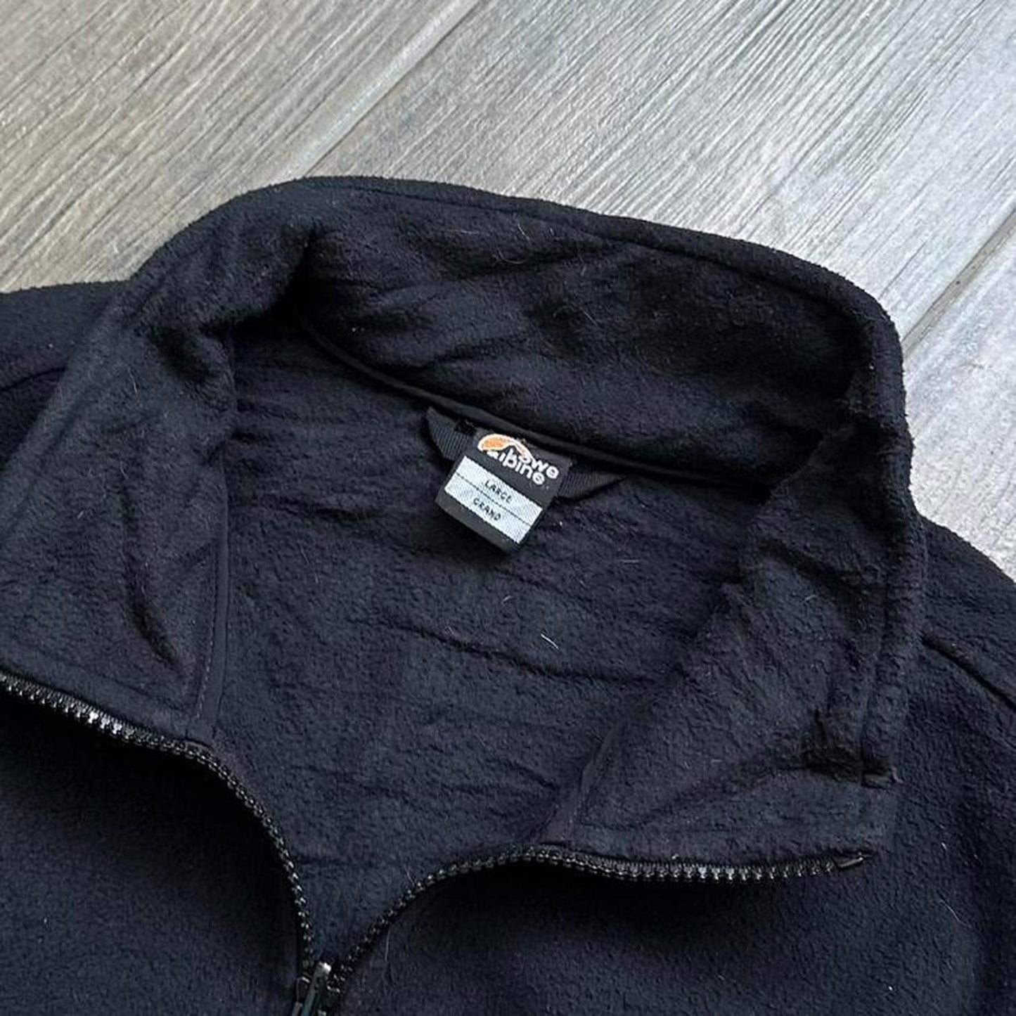 Lowe Alpine y2k black fleece jumper