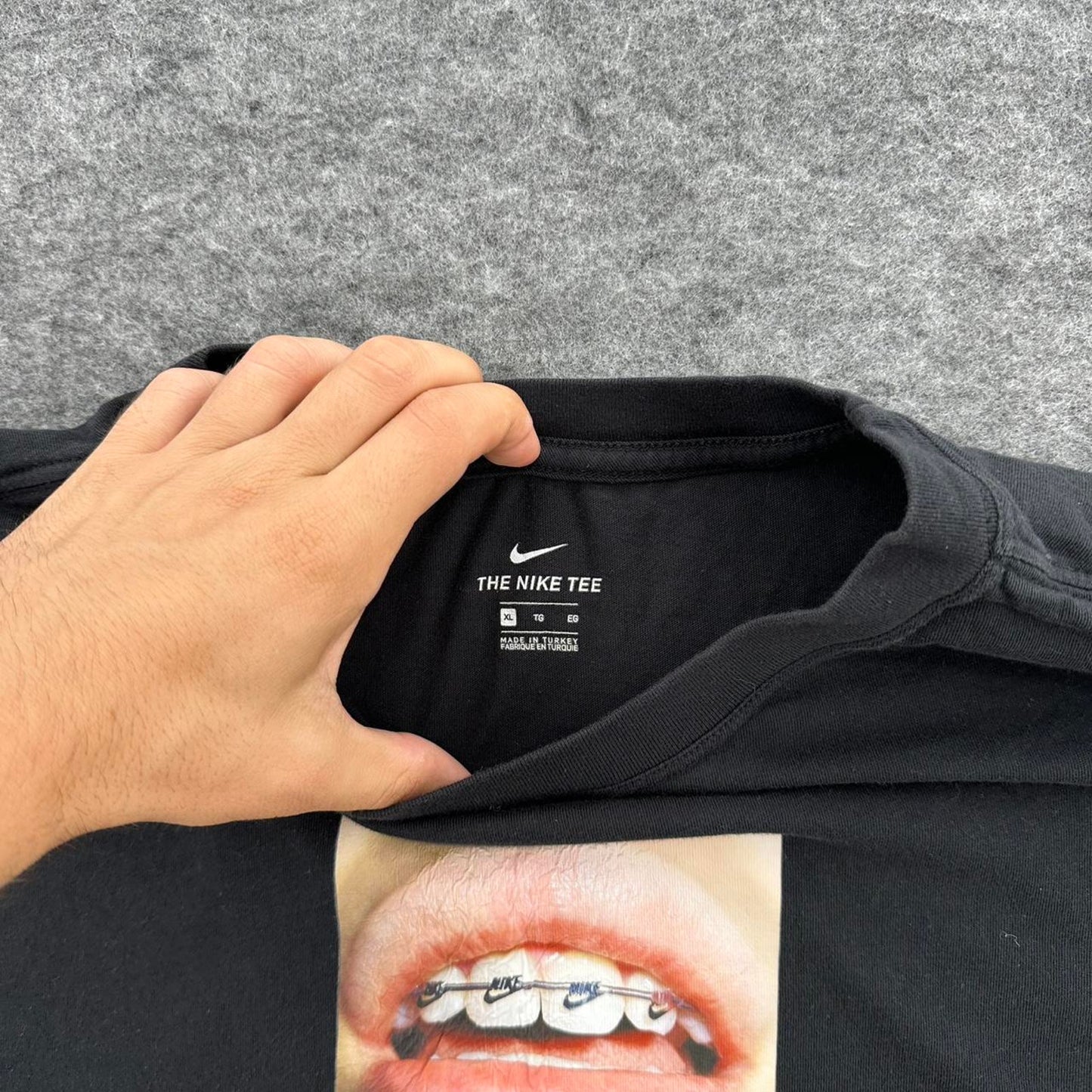 Nike black graphic tee with
