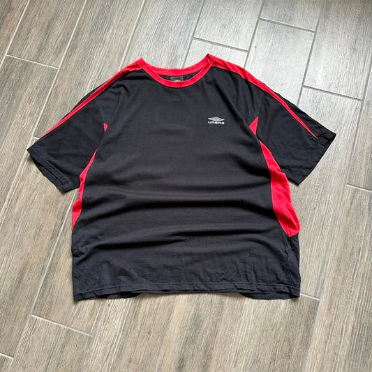 Umbro black and red sportswear t-shirt
