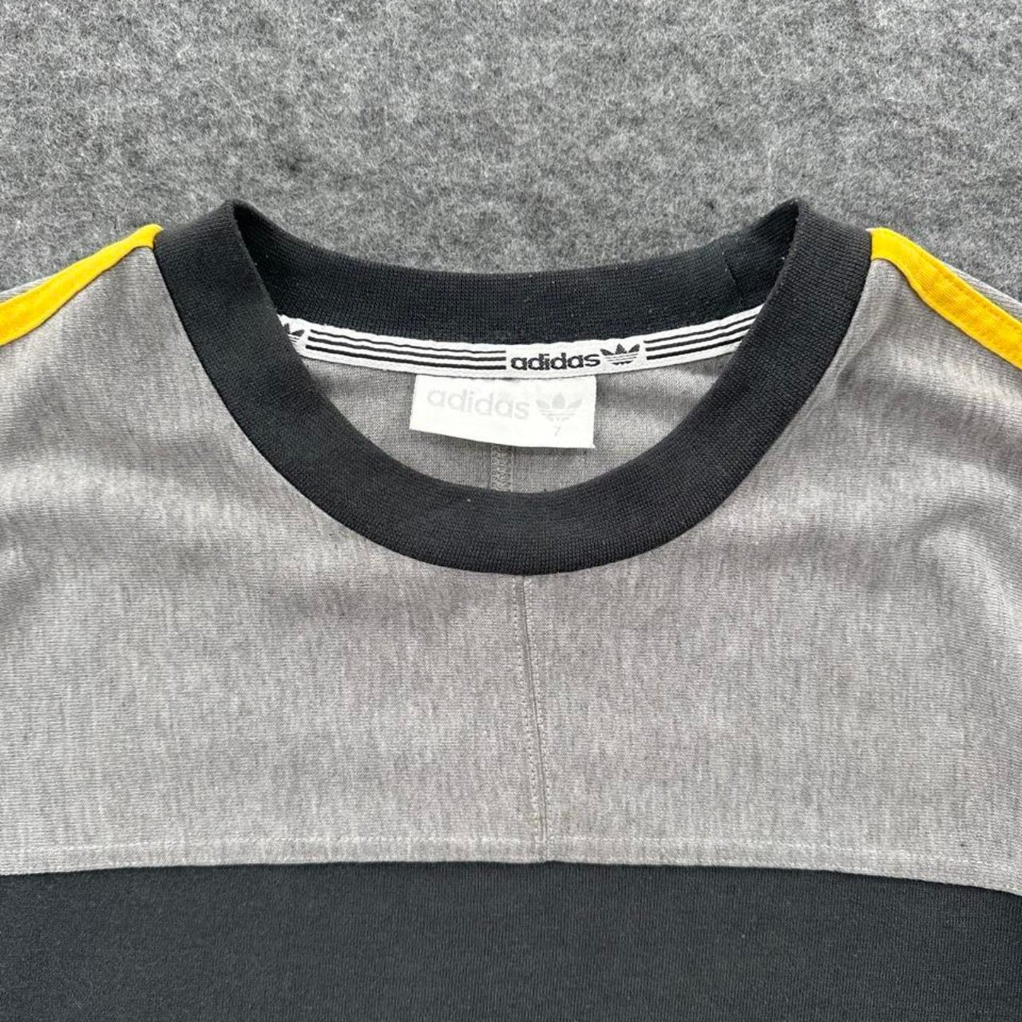 Adidas grey and yellow vintage