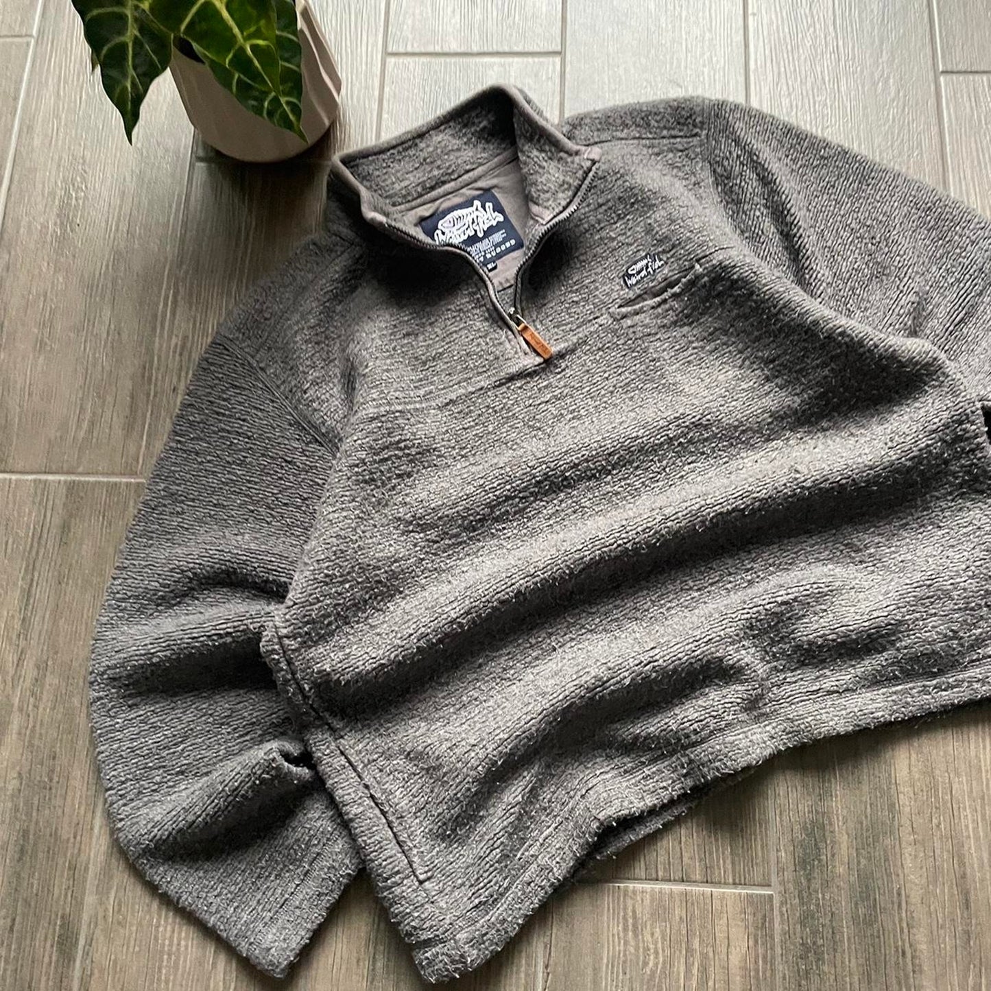 Weird Fish Y2K fleece baggy surf jumper XL