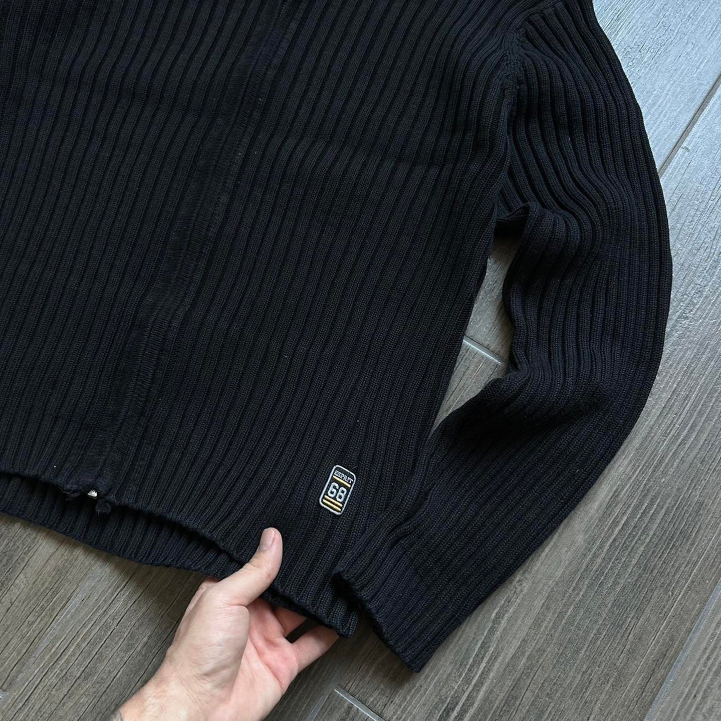 Y2k Esprit Japanese style zip grandpacore L jumper