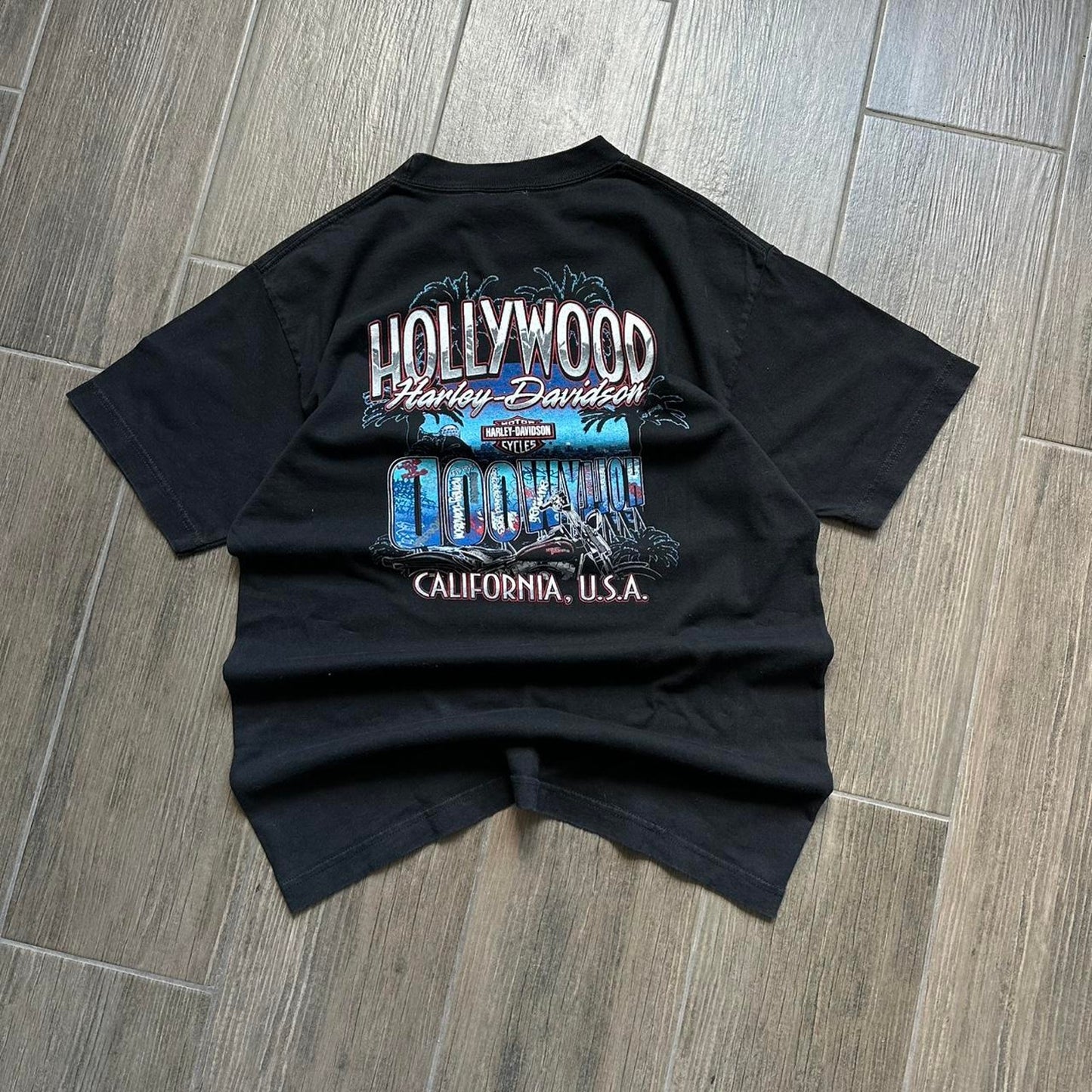 Harley davidson black cotton t shirt