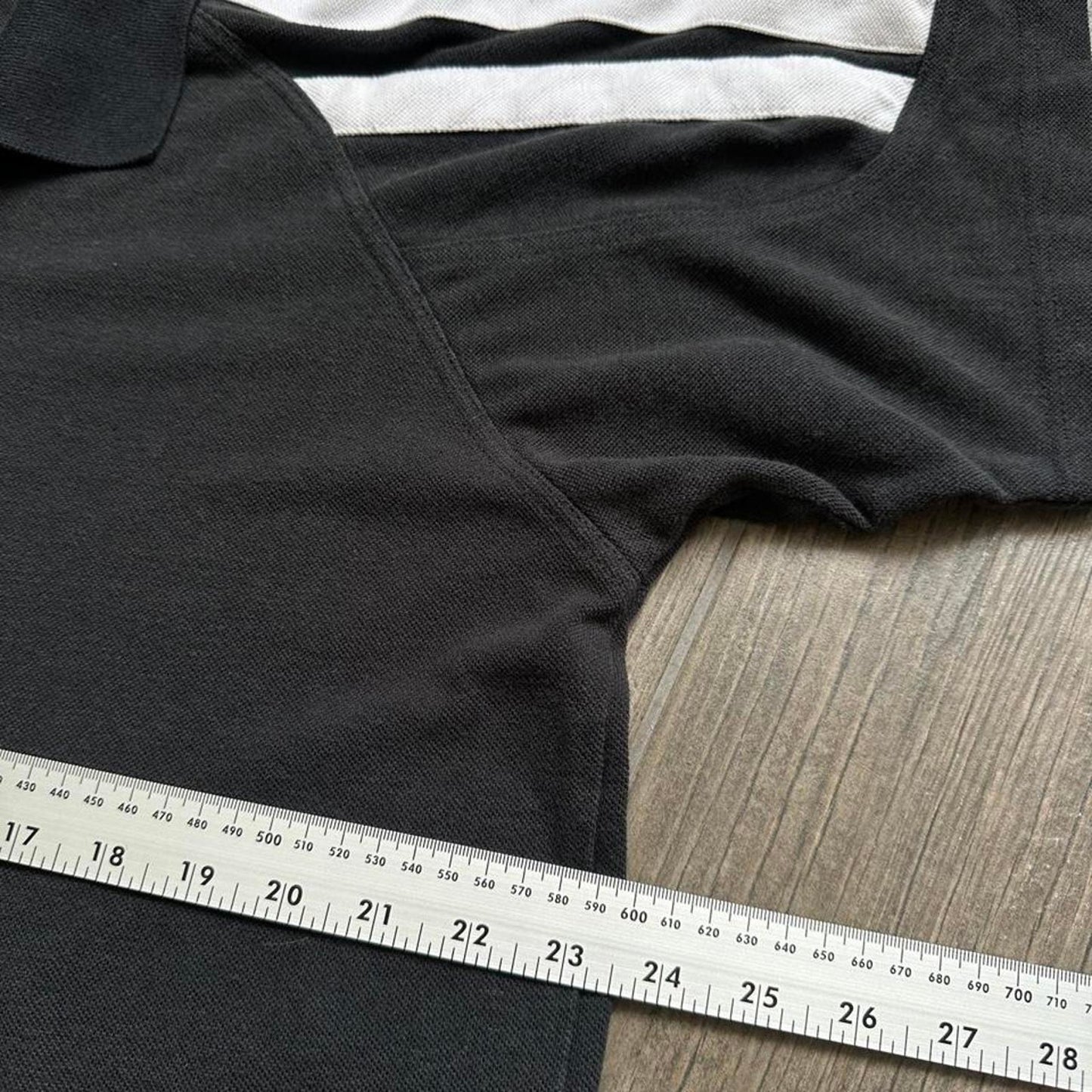 Adidas black polo shirt with
