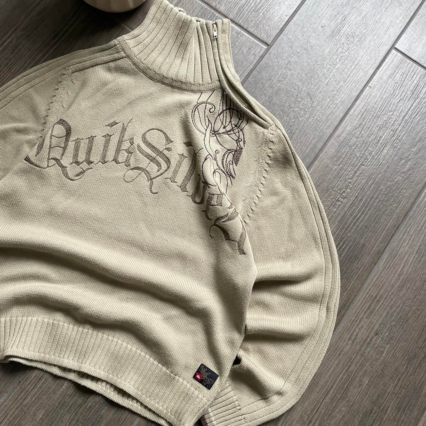 Quiksilver knitted surfwear y2k winter baggy vintage S jumper