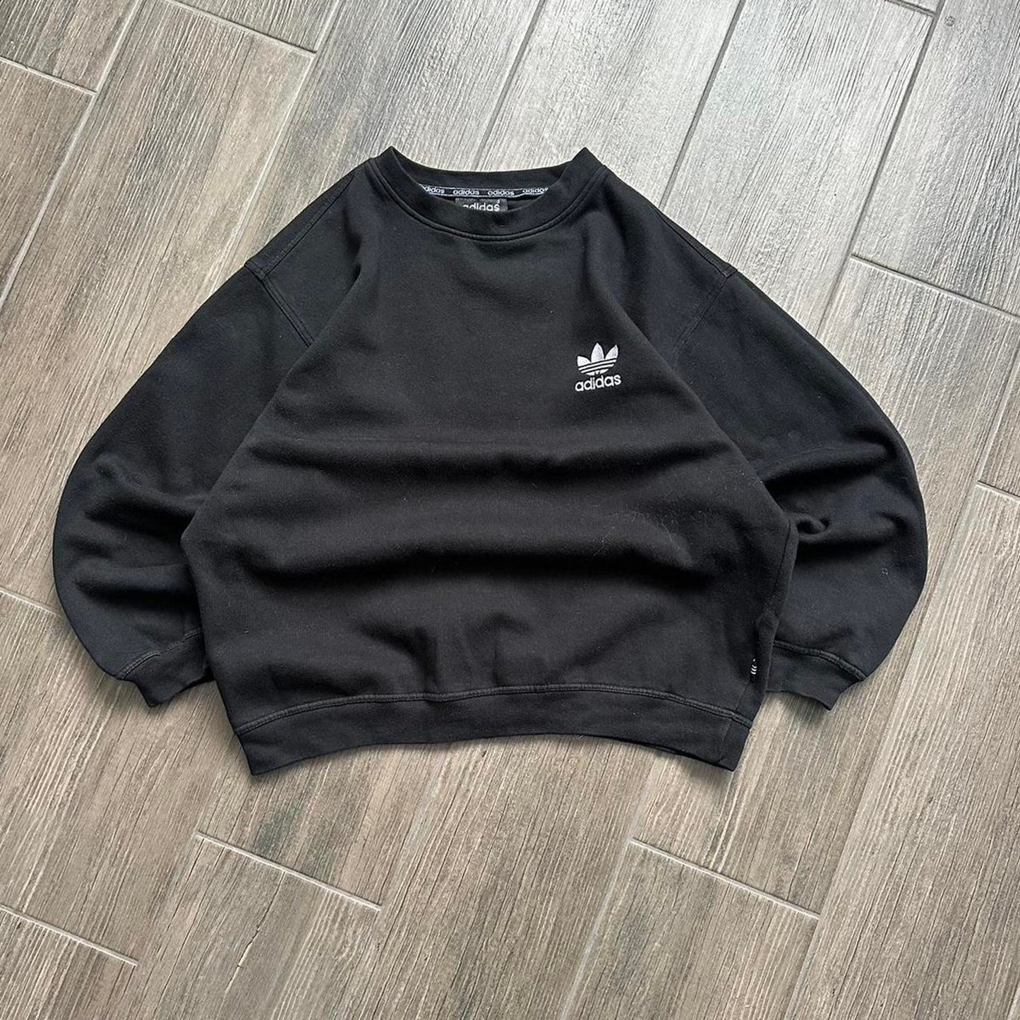Adidas oversized y2k sport black S sweatshirt