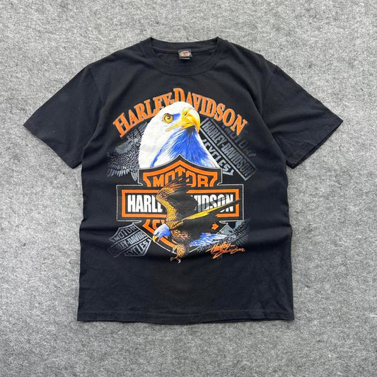 Harley davidson black t shirt with