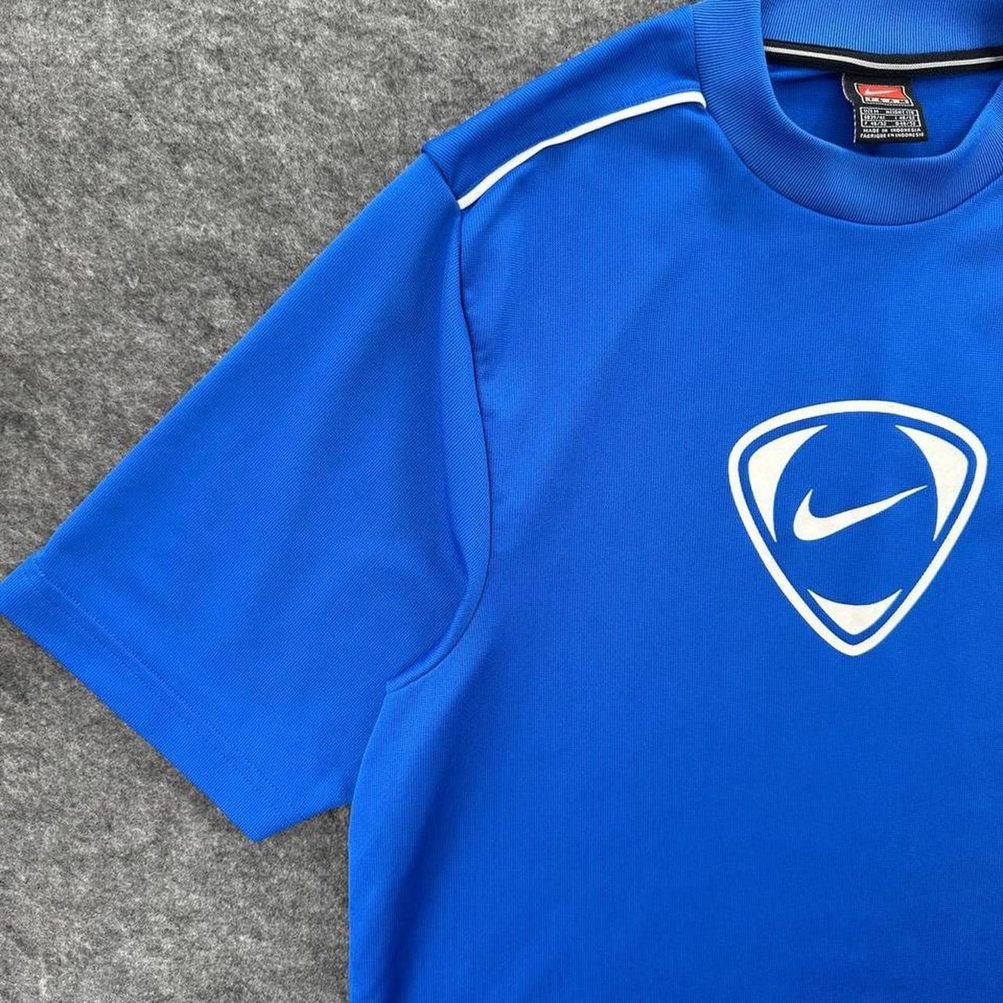 Nike blue soccer jersey with